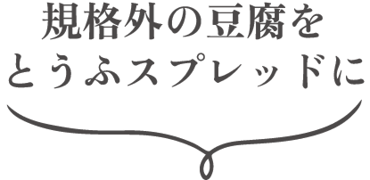 規格外の豆腐をとうふスプレッドに