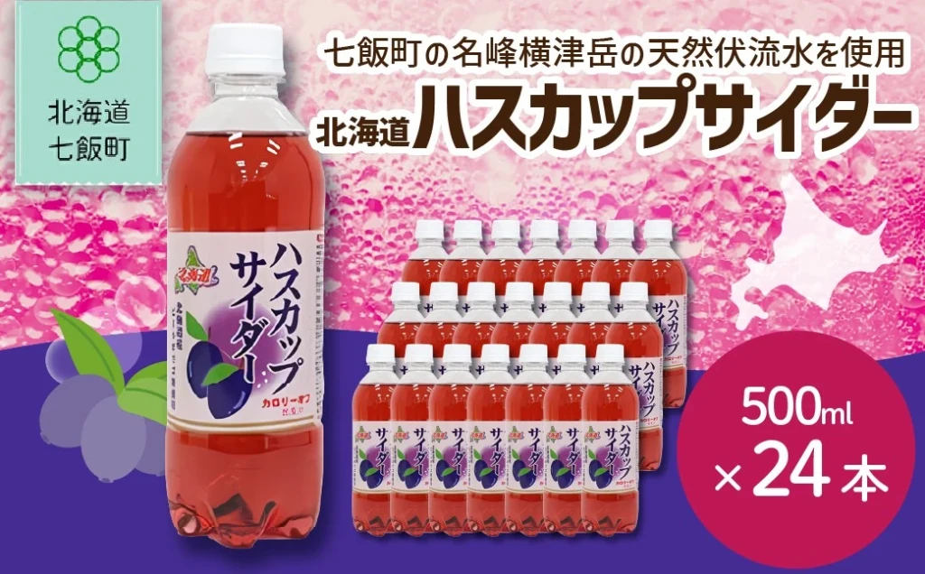 ハスカップサイダー24本（500mlペットボトル）